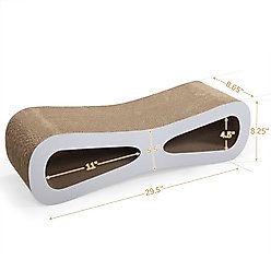 Coziwow by Jaxpety Lounge Cardboard Scratcher Cat Toy with Catnip slide 2 of 9