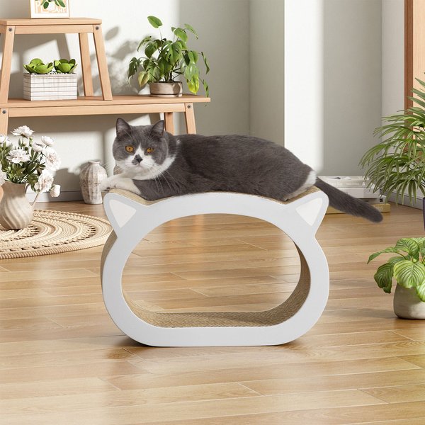 Oval Extra-Large Cat Scratching Board Scratcher Pad Lounge for Cat