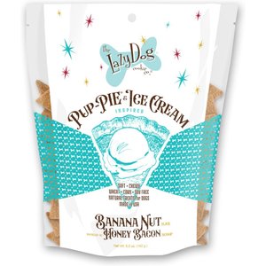 The Lazy Dog Cookie Co. Pup-PIE & Ice Cream Slices Banana Nut with Honey & Bacon Dog Treats, 5-oz pouch