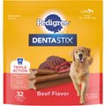 Pedigree Dentastix Beef Flavored Large Dental Dog Treats, 32 count