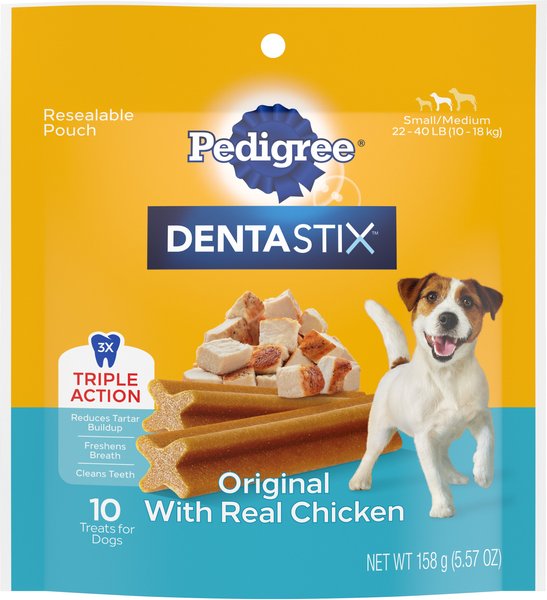 Pedigree Dentastix Original Small/Medium Dental Dog Treats, 10 count slide 1 of 10
