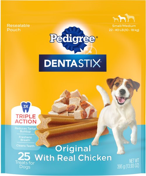 Pedigree Dentastix Original Small/Medium Dental Dog Treats, 25 count slide 1 of 10