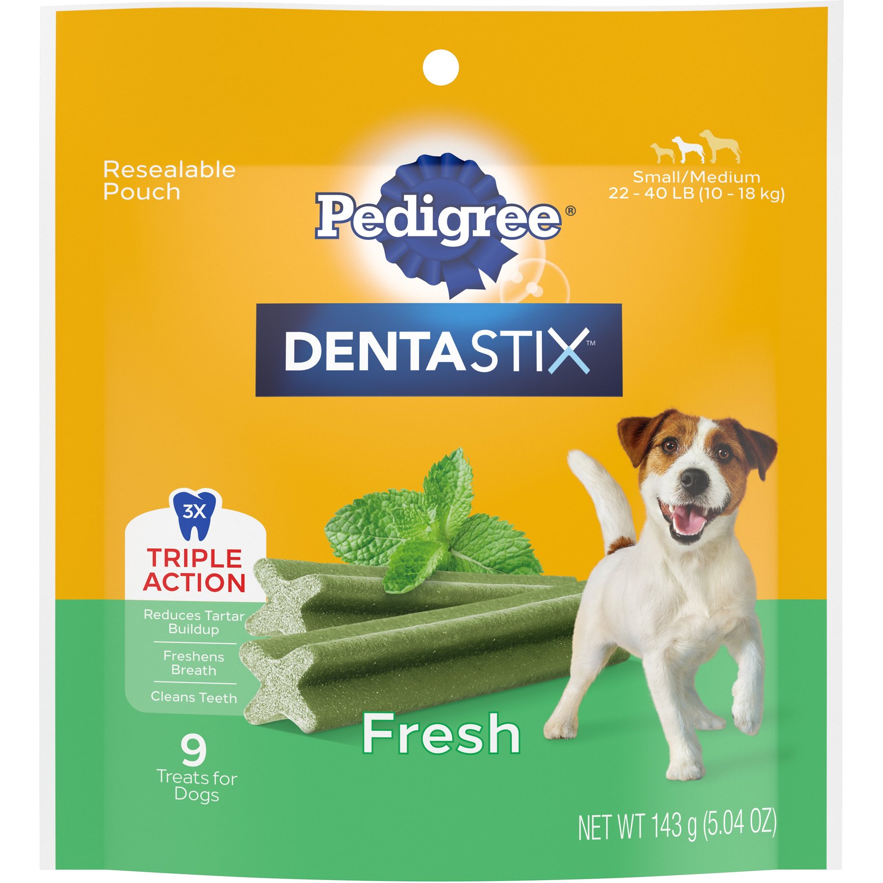 PEDIGREE Dentastix Original Small Medium Dental Dog Treats 90 count Chewy