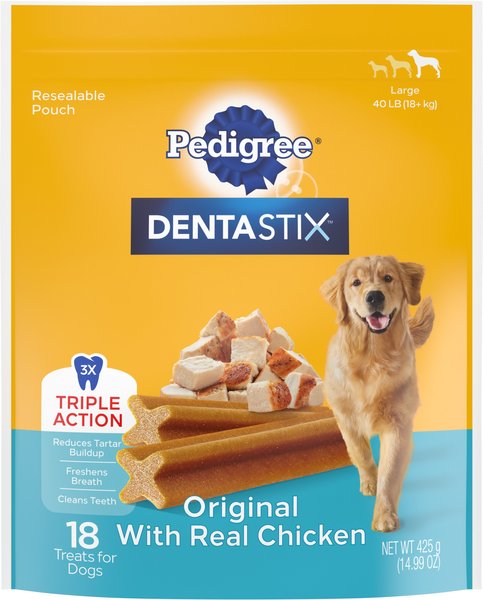 Pedigree Dentastix Large Original Dog Treats, 18 count slide 1 of 10