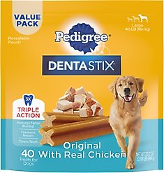 Pedigree Dentastix Large Original Dog Treats, 40 count