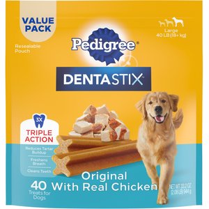 Pedigree Dentastix Large Original Dog Treats, 40 count