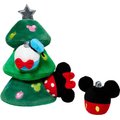 Disney Holiday Mickey & Friends Christmas Tree Hide & Seek Puzzle Plush Squeaky Dog Toy, Medium