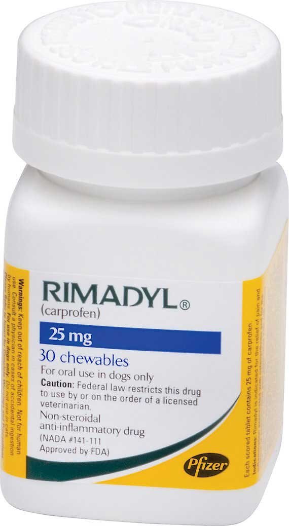 RIMADYL (carprofen) Chewable Tablets for Dogs, 25mg, 30 tablets