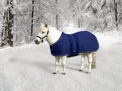 Kensington Protective Products Signature Mini Medium Weight Horse Turnout, Navy, 42-in