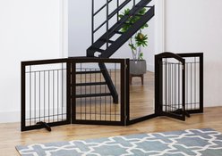 Spirich Extra Wide Freestanding Wire Dog Gate, Espresso slide 2 of 8