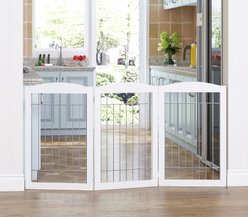 Spirich Freestanding Foldable Wire Dog Gate, 3 Panel slide 2 of 9
