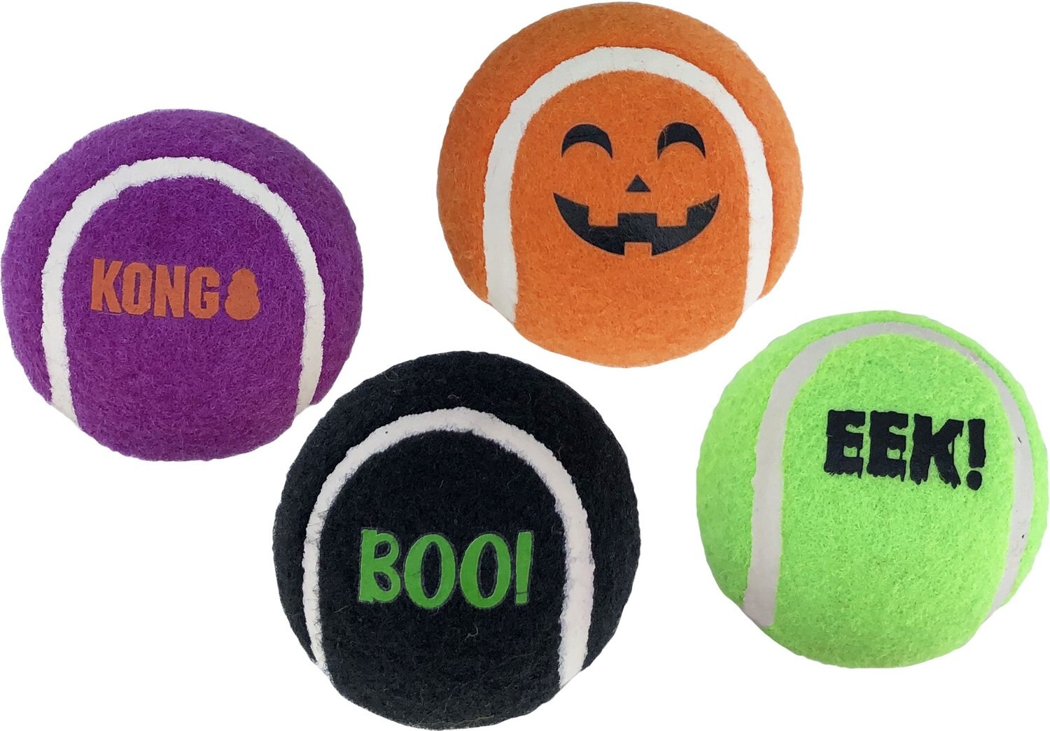 KONG Halloween Sport Balls Dog Toy, 3 count