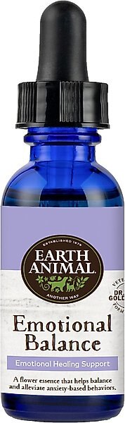 Earth Animal Natural Remedies Emotional Balance Liquid Homeopathic Calming Supplement for Dogs & Cats, 1-oz bottle slide 1 of 6