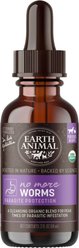 Earth Animal Natural Remedies No More Worms Liquid Homeopathic Digestive Supplement for Dogs & Cats, 2-oz bottle