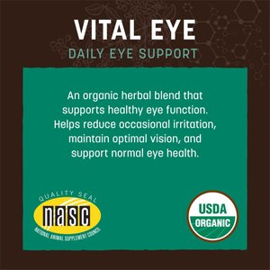 Earth Animal Natural Remedies Vital Eye Liquid Homeopathic Vision Supplement for Dogs & Cats, 2-oz bottle