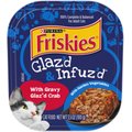 Purina Friskies Wet Cat Food, Glazed & Infuzed with Gravy Glazed Crab, 3.5-oz TR, Case of 12