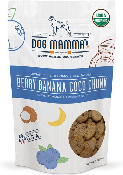 Dog Mamma’s Organic Berry Banana Coco Chunk Dog Treats, 6-oz bag slide 1 of 9