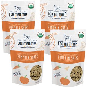Dog Mamma’s Organic Pumpkin Snaps Dog Treats, 4.6-oz bag