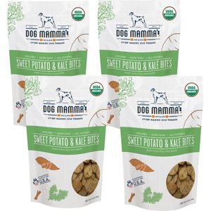 Dog Mamma’s Organic Sweet Potato & Kale Bites Dog Treats, 4.6-oz bag