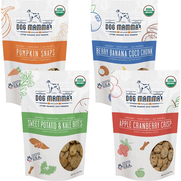 Dog Mamma’s Organic Variety Dog Treats, 4.6-oz bag