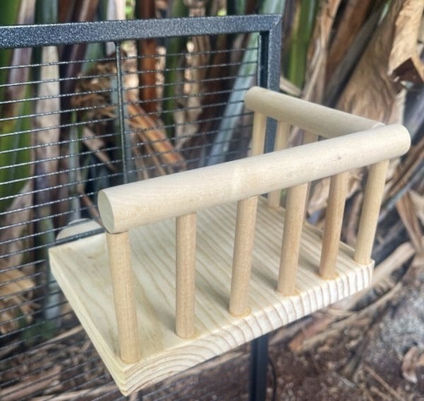 CrazyCritterThings Wrap Around Ledge with Railing Small Pet Habitat Accessory slide 1 of 1