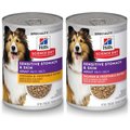 Hill's Science Diet Adult Sensitive Stomach & Skin Chicken & Vegetable Entrée + Grain-Free Salmon & Vegetable Entree Canned Dog Food