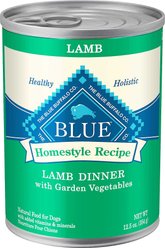Blue Buffalo Homestyle Recipe Lamb Dinner with Garden Vegetables + Beef Dinner with Garden Vegetables & Sweet Potatoes Canned Dog Food slide 2 of 9