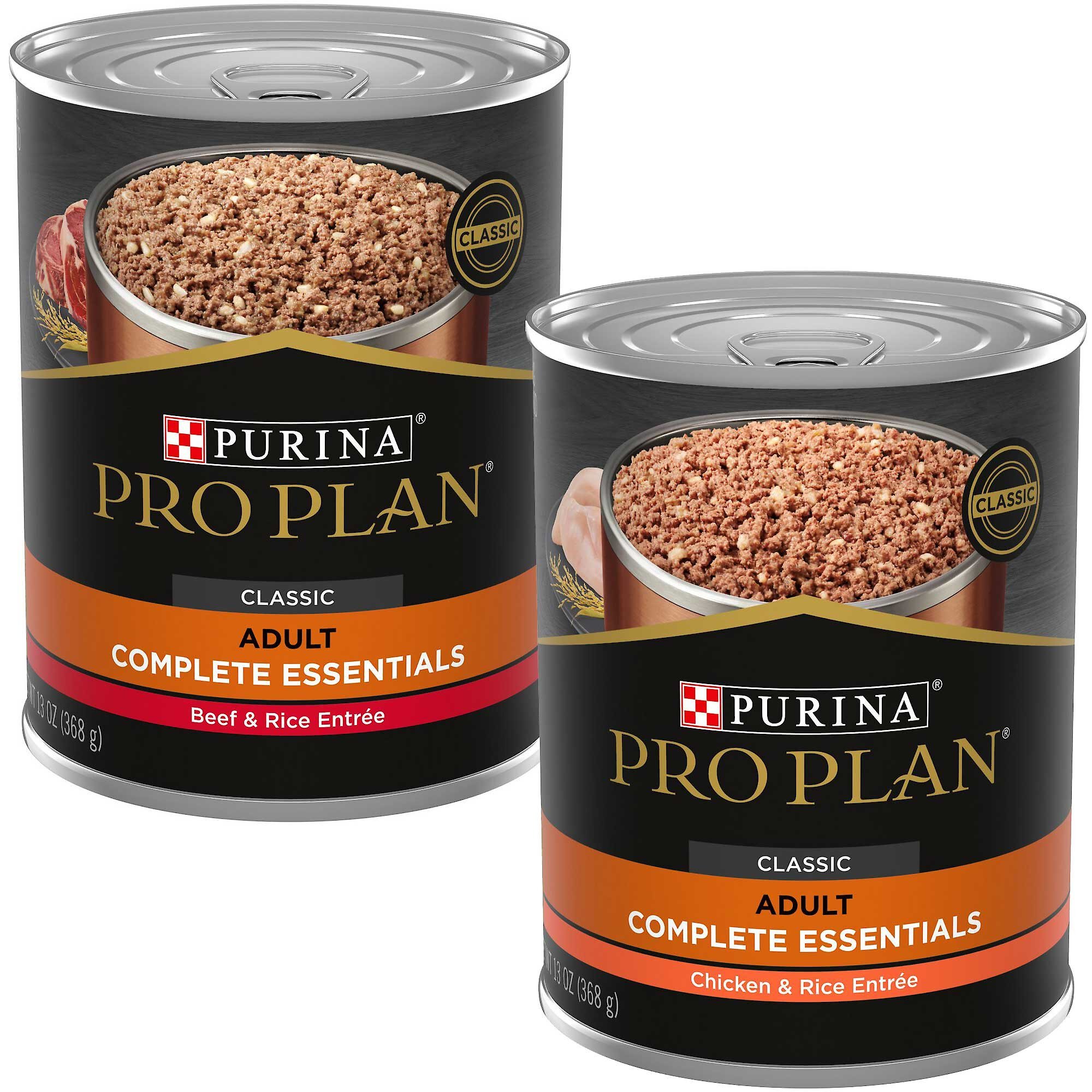 PURINA PRO PLAN Savor Classic Beef & Rice Entree + Classic Chicken ...