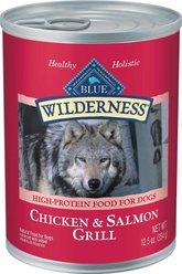 Blue Buffalo Wilderness Salmon & Chicken Grill Canned Food + Salmon Recipe Dry Dog Food slide 2 of 9