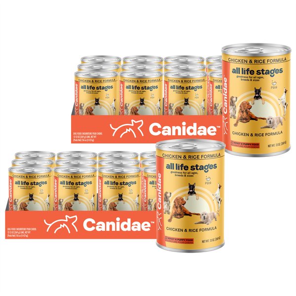 CANIDAE All Life Stages Chicken & Rice Formula Canned Dog Food, 13-oz, case of 12, bundle of 2 slide 1 of 10