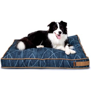 Bark and Slumber Abstract Bailey Blue Medium Lounger Dog Bed