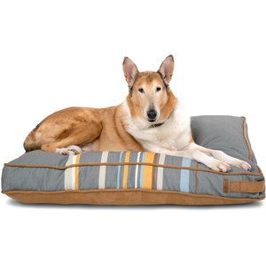Bark and Slumber Gracie Grey StripeLarge Lounger Dog Bed