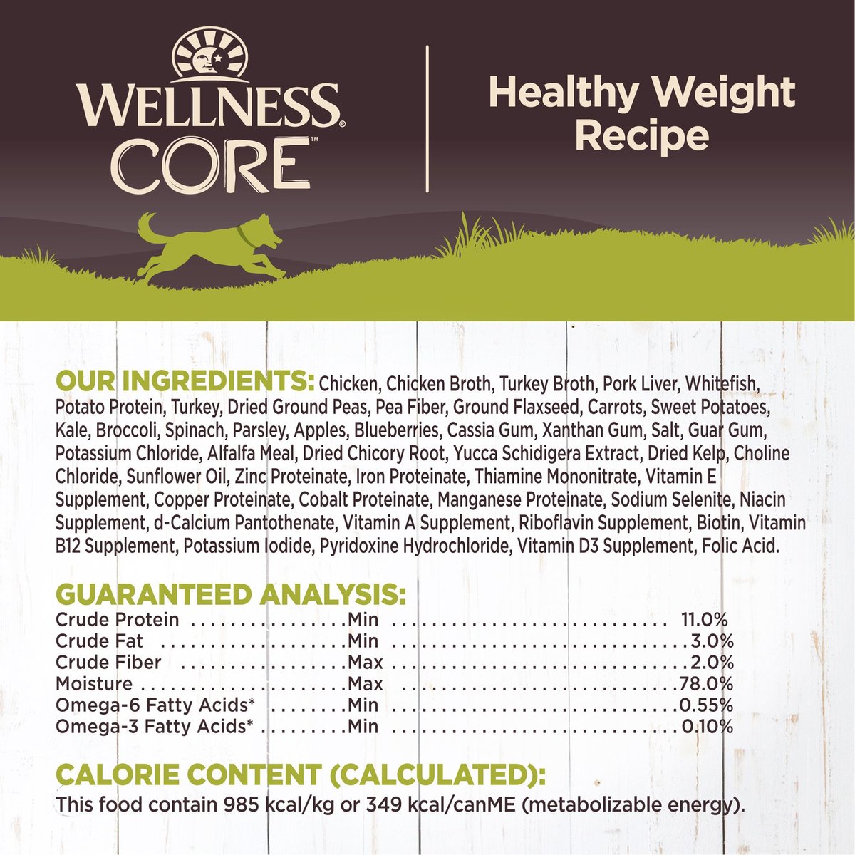 Wellness core hotsell weight management dry