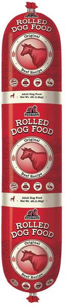 redbarn naturals beef recipe dog food roll