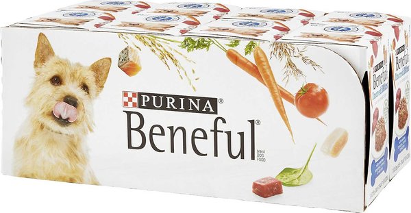 Purina Beneful IncrediBites With Beef, Tomatoes, Carrots & Wild Rice Canned Dog Food, 3-oz, case of 24, bundle of 2 slide 1 of 10