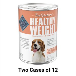 Blue Buffalo True Solutions Healthy Weight Natural Weight Control Chicken Adult Wet Dog Food, 12.5-oz, case of 24