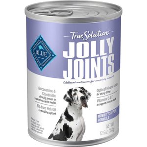 Blue Buffalo True Solutions Jolly Joints Mobility Support Formula Wet Dog Food, 12.5-oz, case of 12, 12.5-oz, case of 12, bundle of 2