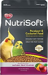 Kaytee NutriSoft Parakeet & Cockatiel Bird Food, 2-lbs