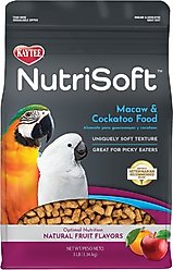 Kaytee NutriSoft Macaw & Cockatoo Bird Food, 3-lbs
