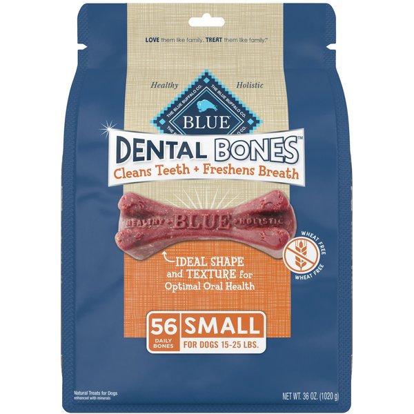 BLUE BUFFALO Dental Bones Small All Natural RawhideFree Dental Dog