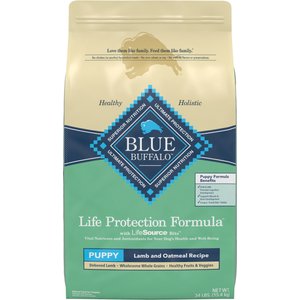 Blue Buffalo Life Protection Formula Puppy Lamb & Oatmeal Recipe Dry Dog Food, 34-lb bag