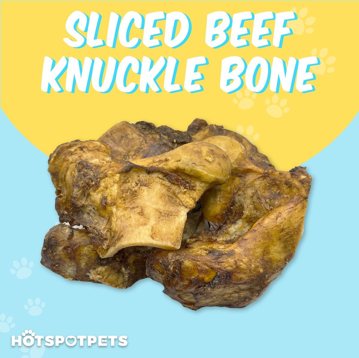 HOTSPOT PETS Sliced Beef Knuckle Bone Dog Chew Treats, 3 count, 47in