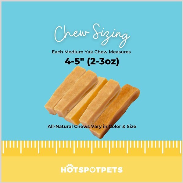 HOTSPOT PETS 4 to 5-in Himalayan Yak Cheese Dog Chew Treats
