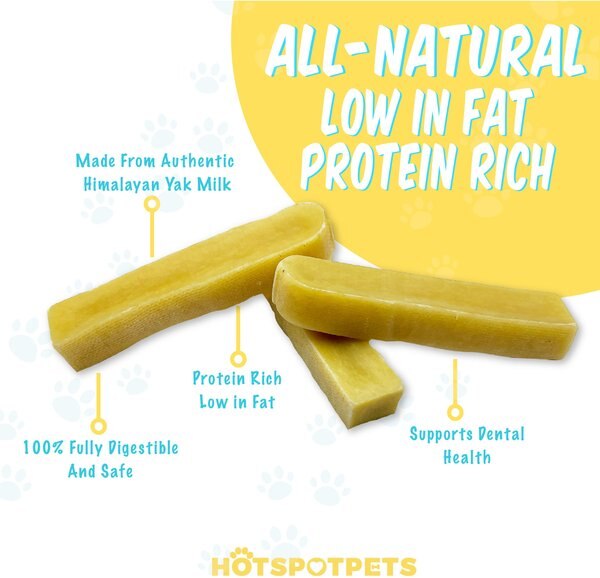HOTSPOT PETS 5 to 6-in Himalayan Yak Cheese Dog Chew Treats