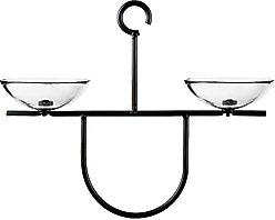 Mosaic Birds Side by Side Poppy Feeder, Clear, 1