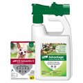 K9 Advantix II Flea & Tick Spot Treatment for Dogs, 4-10 lbs + Advantage Yard & Premise Spray