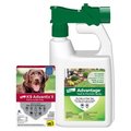 K9 Advantix II Flea & Tick Spot Treatment for Dogs, over 55 lbs + Advantage Yard & Premise Spray