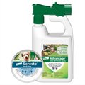 Seresto Flea & Tick Collar for Dogs, up to 18 lbs + Advantage Yard & Premise Spray