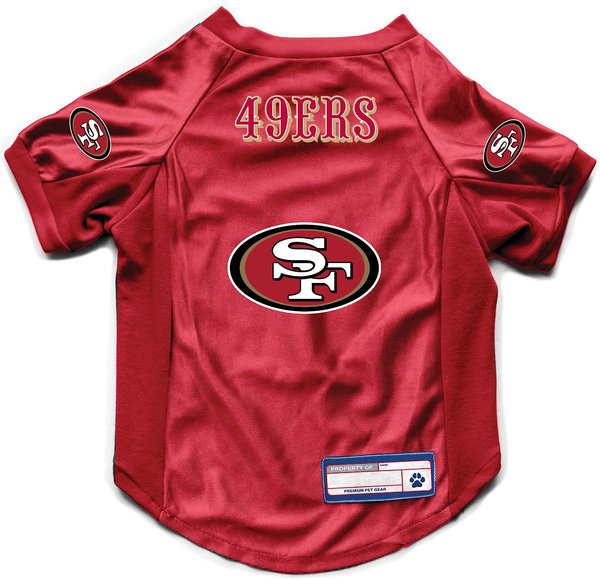 Littlearth NFL Stretch Dog & Cat Jersey, San Francisco 49ers, X-Small slide 1 of 5