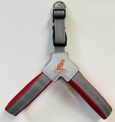 Doggy Tales Step In V Dog Harness, Red, Medium